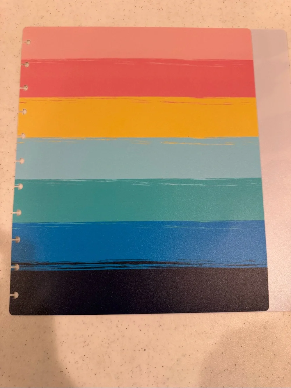NEW TUL Planner Letter Size Reversible Covers ~ Blue and Gold Abstract